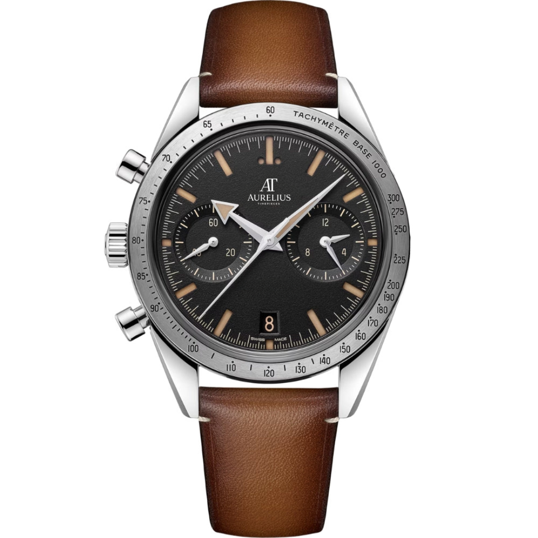 Heritage Chronograph 41 – Black Dial | Steel Bracelet & Tachymeter Bezel